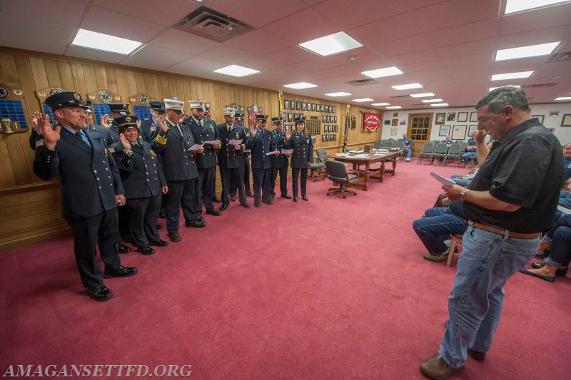 2015 Swearing in of the Officers by Chairman of the Board of Fire Commissioners Dan Shields II